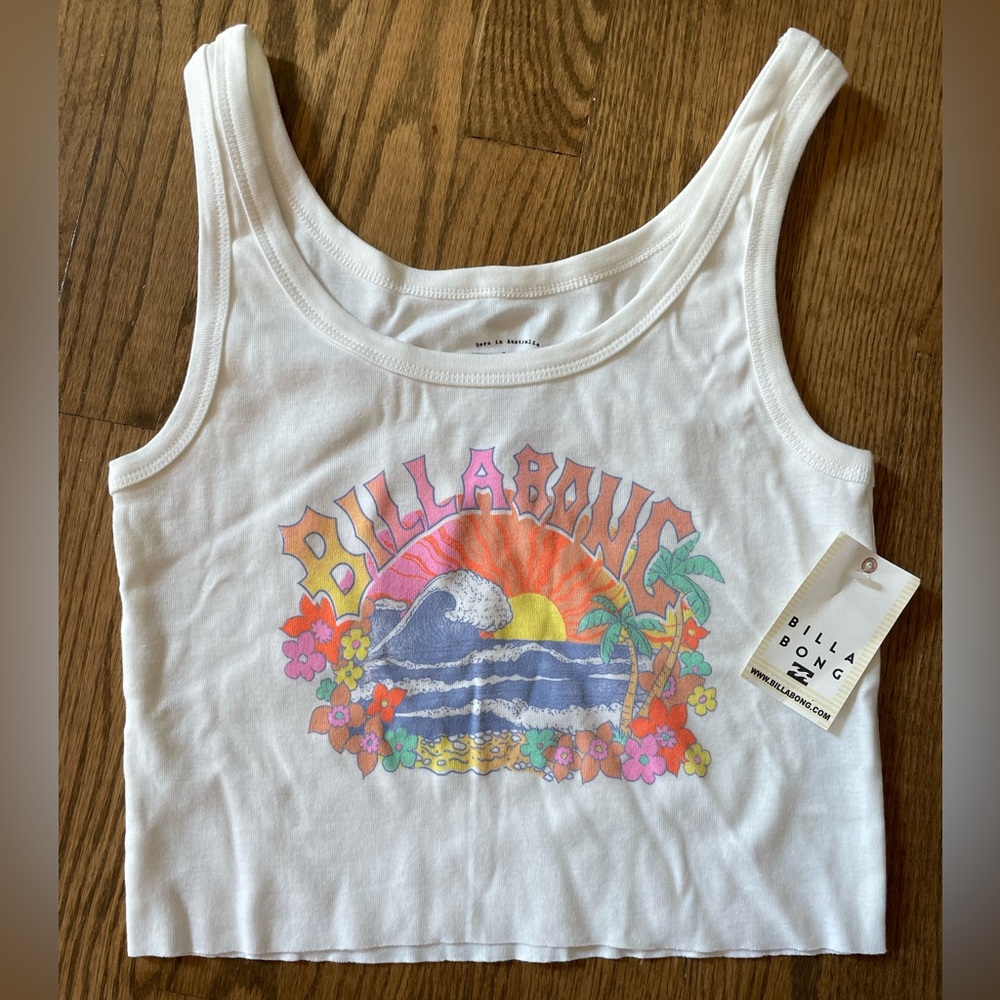 Billabong crop top- off white